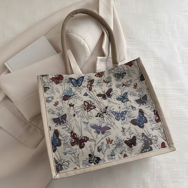 女性用の大容量キャンバストートバッグ Large-capacity canvas tote bag for ladies