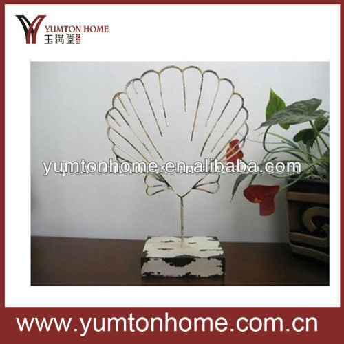 Metal seashell tabletop metal wire craft