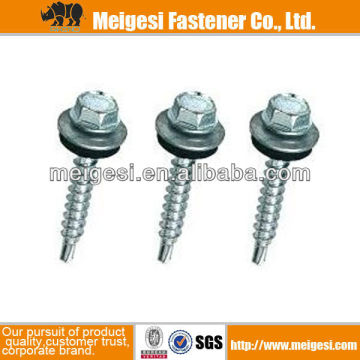 Hex Washer Head Self-Drilling Wood Screw With EPDM