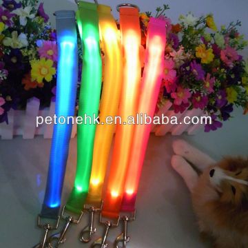 pet harness with led lighted dog leash