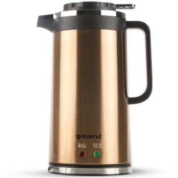 1.5L capacity double-wall stainless steel electric 360 degree kettle with 90 degree automatic heat preservation