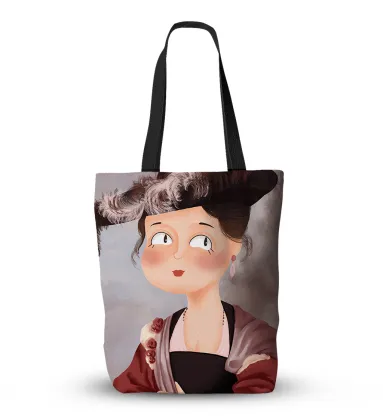 Van Gogh and Monet Oil Painting Canvas Tote Bag