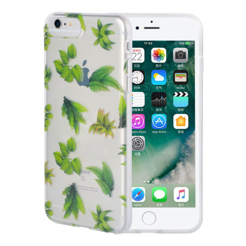 Green Leaf Background Waterdrop Phone Case for IMD iPhone 6S Cover