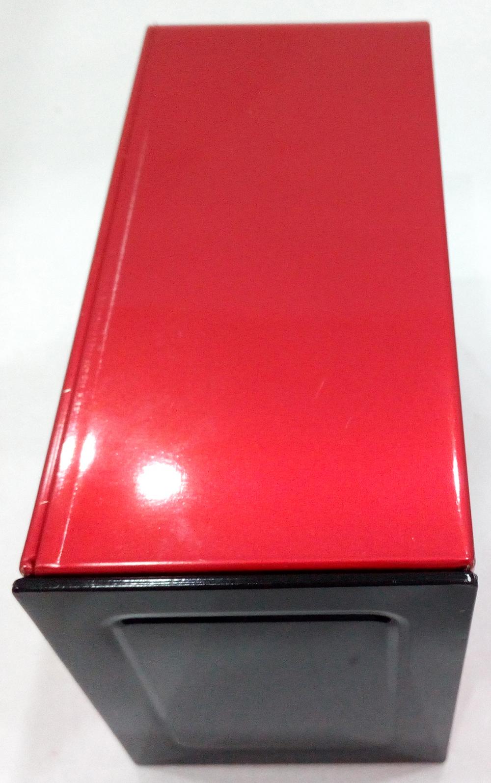 Square Red Color Coffee Tin Box