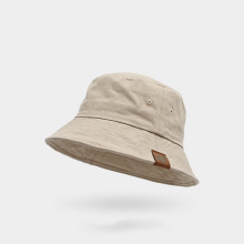 Chapeau de seau de coton noir fishman personnalisé avec logo