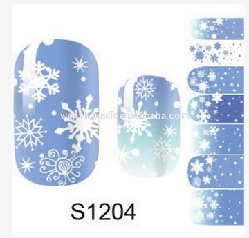 Waterproof Nail art designs 3d Christmas halloween Factory Nail polish sticker
