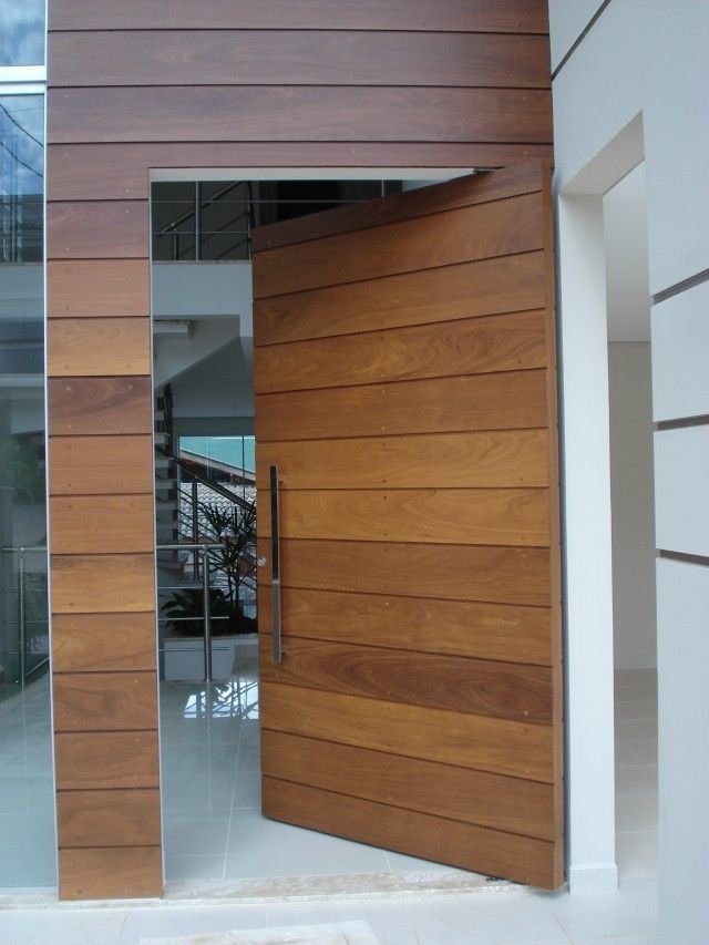 Porte extérieure de sécurité en acier inoxydable de maison moderne