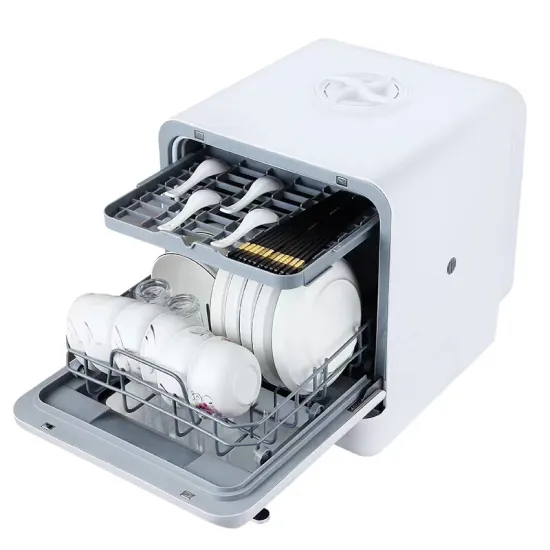 Tabletop dishwasher machine automatic stainless steel countertop  portable smart mini dishwashers  for home