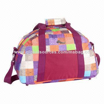 New Style Duffel/Travel Bag with Large Compartments and Front Velcro Pockets