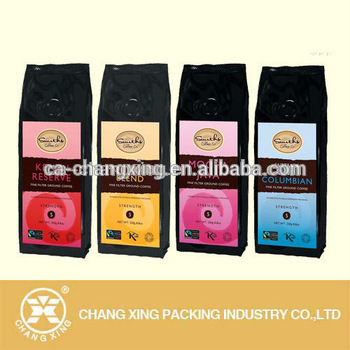 flexible coffee bean packaging bags Gravure print coffee bean packaging bag