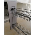 Kitchen slide rack small wire storage basket