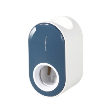 Wall-Mounted Plastic Toothpaste Dispenser Organizer for Bathroom Storage