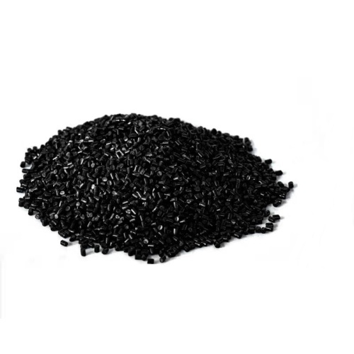 Yarn uses in-situ semi-dull nylon 6 black particles