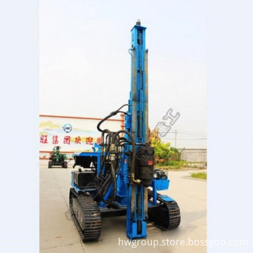 Photovoltaic Hydraulic Crawler Post Pile Driver