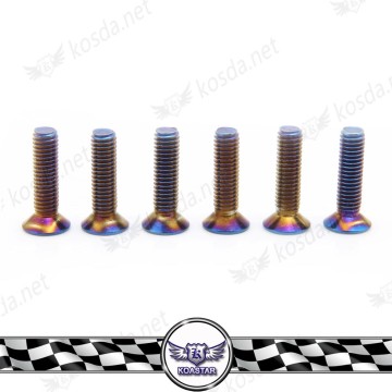 Blue Titanium Steering Wheel Bolts Screws,Color Wheel Bolts