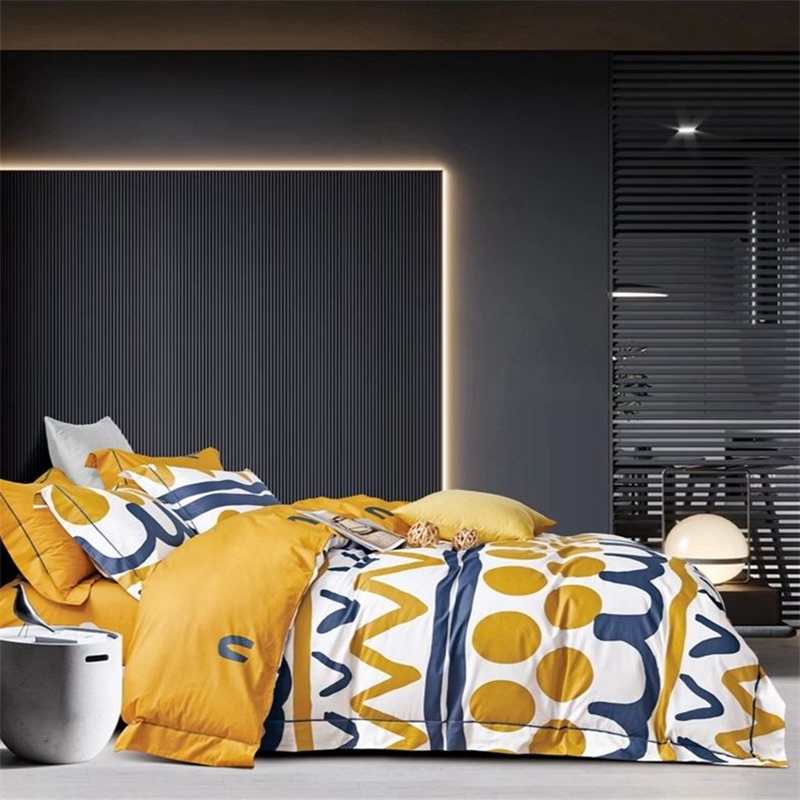 King Size 100% Cotton Luxury Bedding Set with Pillow Cases