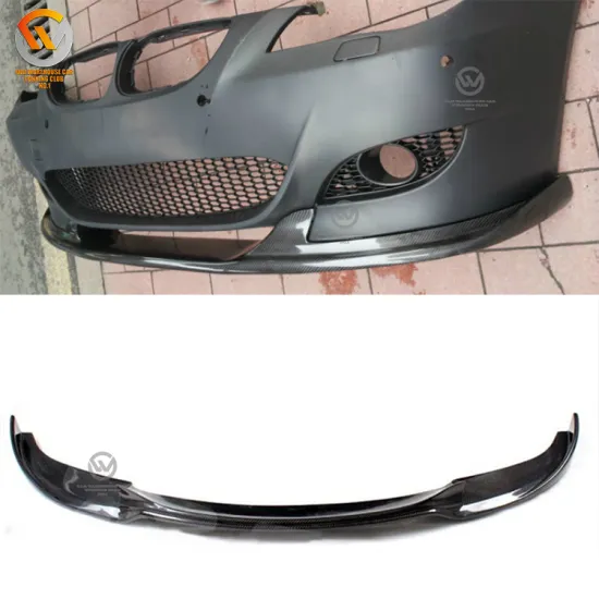 Carbon Fiber Front Bumper Under Lip Spoiler Compatible with 04-10 E60 E61 M5