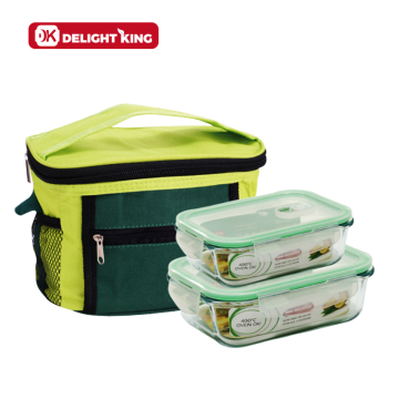 Glass Container for Food Storage with Thermal Bag