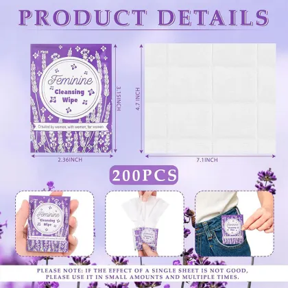 Customized hygiene women's care intimate cleaning wipes