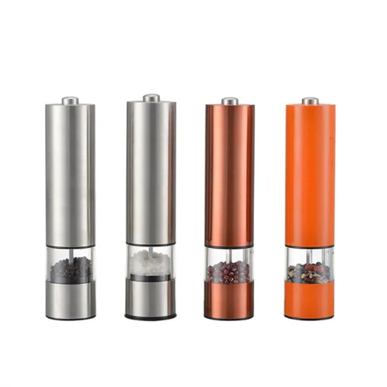 Rechargeable Electric Salt and Pepper Grinder Set: Stainless Steel Automatic Mill for Pepper and Salt
