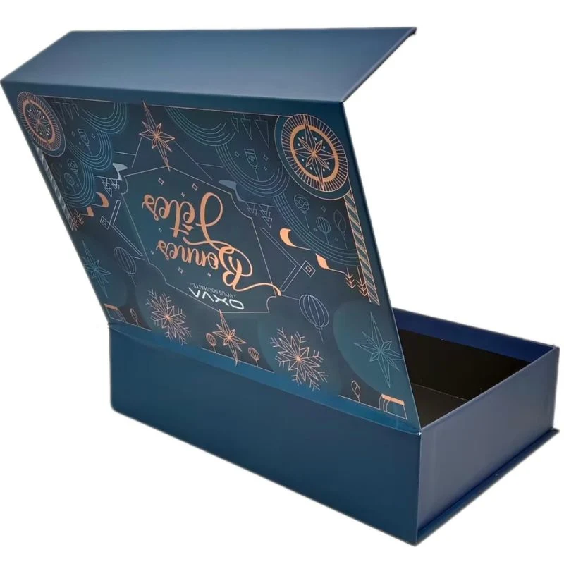 Caja de regalo de clamshell, caja de embalaje de libros, cajas cosméticas de productos electrónicos al por mayor de lujo personalizado logotipo impreso personalizado