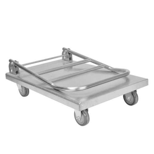 Foldable kitchen platform trolley