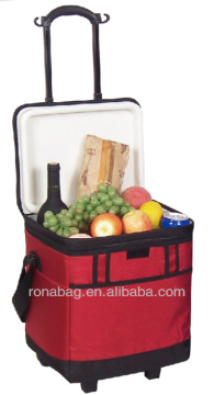 large capacity trolley thermal cooler bag