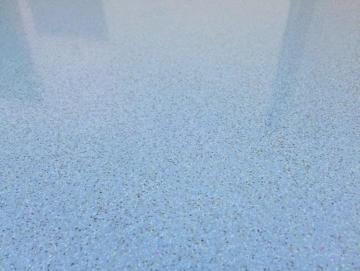 Solvent-free epoxy color sand self-flowing flat paint
