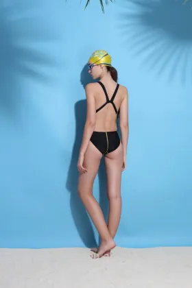 Wave Wide Strap Swimsuit For All Kinds Of Training