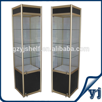 Tower Glass Showcase Tall Glass Display Cabinet
