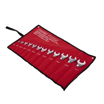 14 Pcs Combination Spanner Set with Roll Up Wrench Tool Bag