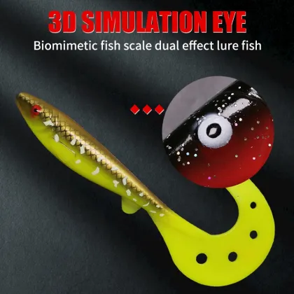 19cm PVC Shad Swim Bait Soft Lure for Pike Fishing