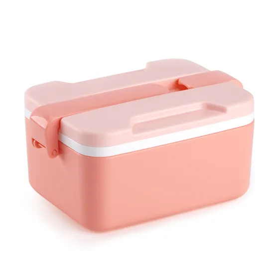 2 Stackable Large Salad Containers: Premium Bento Box for Kids' Lunch with Fork