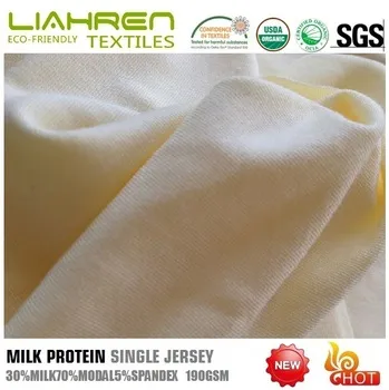 eco-frienldy milk modal jersey fabrics for T shirt