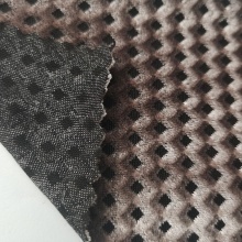 Tessuto in poliestere per abito in velluto jacquard Pleuche Korea