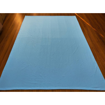 Chăn flannel hai mặt màu xanh da trời