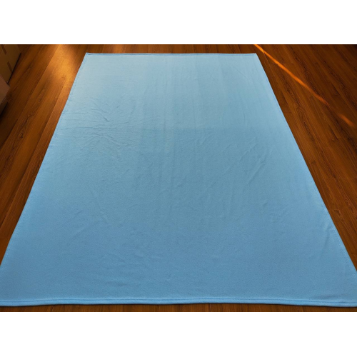 Manta dupla face de flanela azul celeste