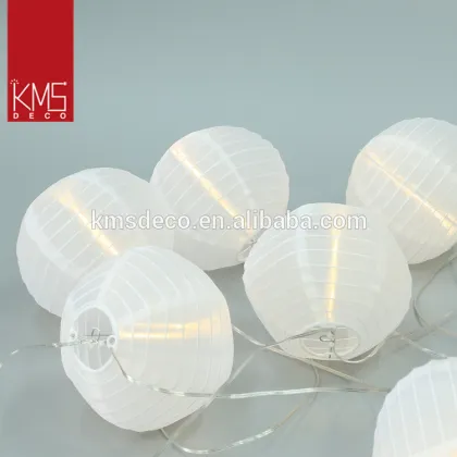 Best-selling transformer white pumpkin paper lantern string light