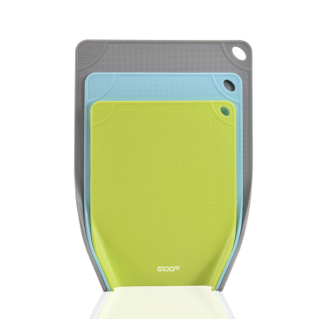 3 PCS Multi-function Plastic Cutting Board Set with Anti-slip Design and Hanging Holes