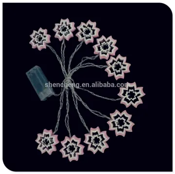 led decoration battery operated light with wooden pink flower