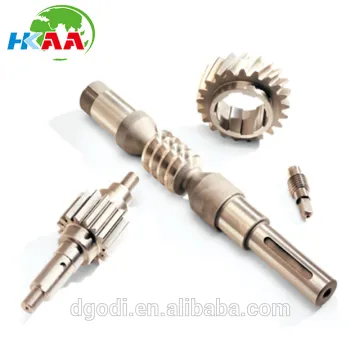 Custom double helical spiral bevel gear&shaft