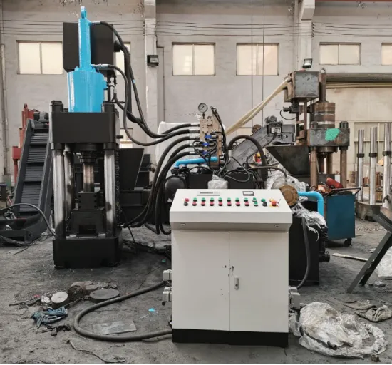 Hydraulic Vertical Aluminium Chips Briquette Making Machine