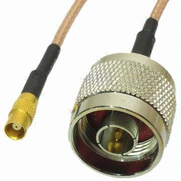 Jumper Coaxial RF Cable, N Male to Straight MCX Male, 50 Ohms Impedance