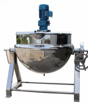 100L Stainless Steel Rice Jacket Kettle with Agitator for Steam Heating
