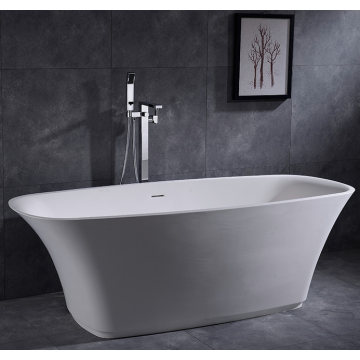 Acrylic Small Round Bathtub Solid Surface Freestanding
