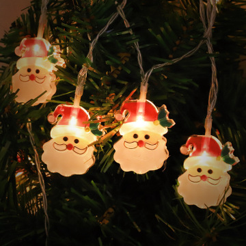 Christmas Novelty Decorative String Lights: Santa, Snowman, Tree for Windows