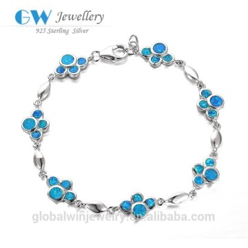Fashion 925 Silver Diamond Charm Bracelet