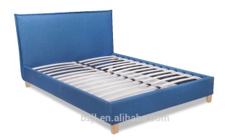 Special headboard blue pu fabric bed xs-9034