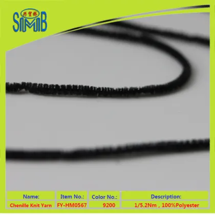 international global traders supply topdyed yarn origin China 100% polyester chenille knitting yarn