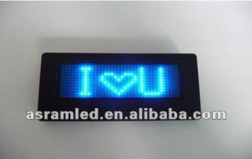 scrolling led name badge/ programmable led name badge